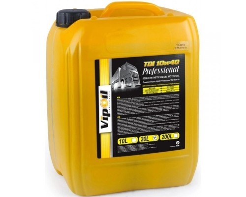Моторна олива VIPOIL Classic TDI 15W-40, API CF-4/SG, 20л (0201652)