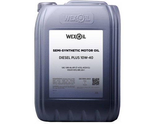 Моторна олива WEXOIL Diesel Plus 10w40 20л (WEXOIL_62725)