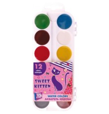 Акварельні фарби Cool For School медова Sweet Kitten, 12 кольорів (CF60139)