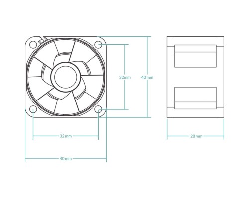 Кулер до корпусу Arctic 40MM/5PCS (ACFAN00273A)