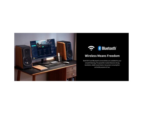 Акустична система Edifier S1000W 120W Bluetooth Wi-Fi Hi-Res Brown (S1000W) 