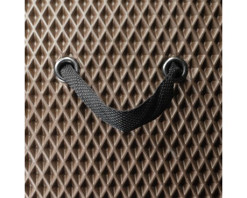 Сумка-органайзер EVAtech M-PRO 32x50x30 см. Ромб коричневий з чорним кантом (BS13642OM3RZB)