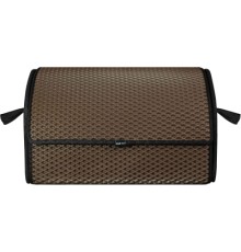 Сумка-органайзер EVAtech M-PRO 32x50x30 см. Ромб коричневий з чорним кантом (BS13642OM3RZB)