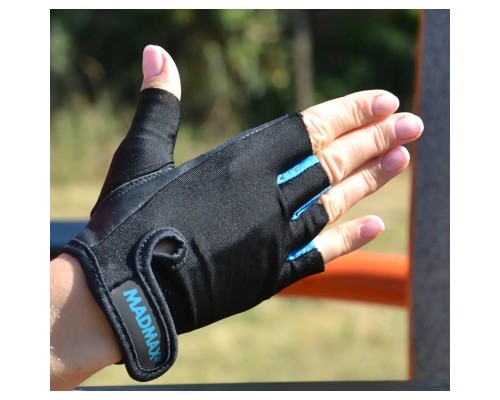 Рукавички для фітнесу MadMax MFG-251 Rainbow Turquoise L (MFG-251-TRQ_L)