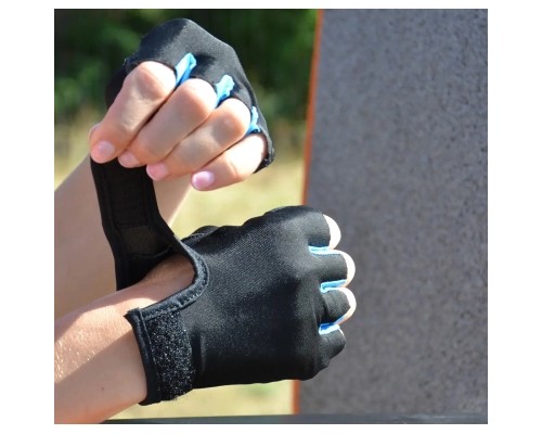 Рукавички для фітнесу MadMax MFG-251 Rainbow Turquoise L (MFG-251-TRQ_L)