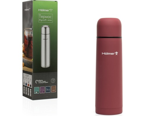 Термос Hölmer Exquisite 750 мл Червоний (TH-00750-SRR Exquisite)