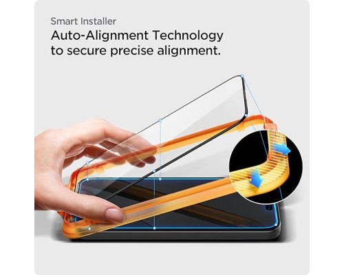 Скло захисне Spigen Apple iPhone 15 Glas.tR AlignMaster FC Black (2P) (AGL06906)
