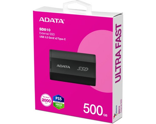 Накопичувач SSD USB 3.2 500GB ADATA (SD810-500G-CBK)