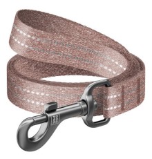 Повідок для собак WAUDOG Re-cotton світловідбивний M Ш 20 мм Д 500 см коричневий (40156)