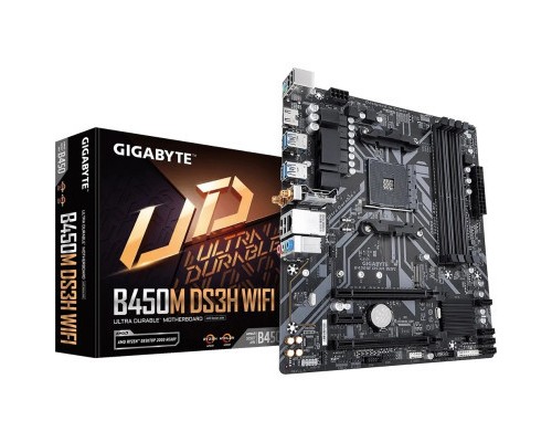 Материнська плата GIGABYTE B450M DS3H WIFI