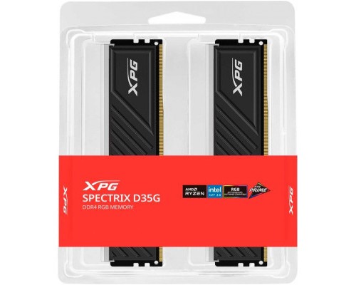 Модуль пам'яті для комп'ютера DDR4 64GB (2x32GB) 3600 MHz XPG Spectrix D35G RGB Black ADATA (AX4U360032G18I-DTBKD35G)