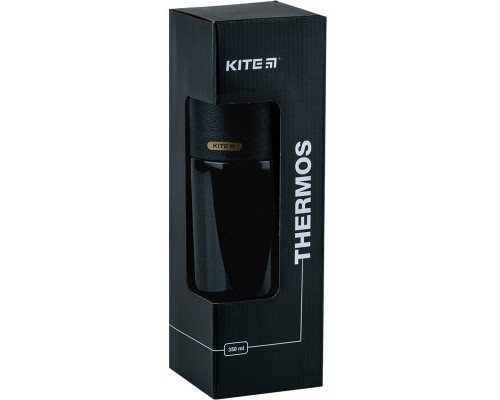 Поїльник-непроливайка Kite Термос Pearl, 350 мл, чорний (K24-302-1)
