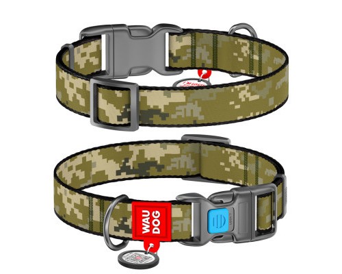 Нашийник для тварин WAUDOG Nylon з QR-паспортом 