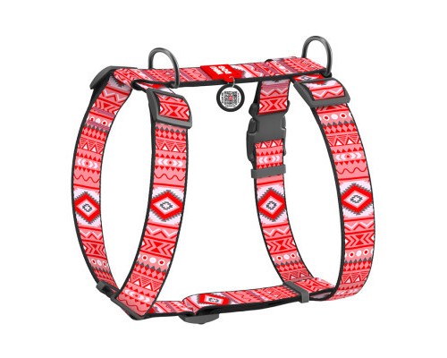 Шлея для собак WAUDOG Nylon анатомічна H-подібна з QR-паспортом 