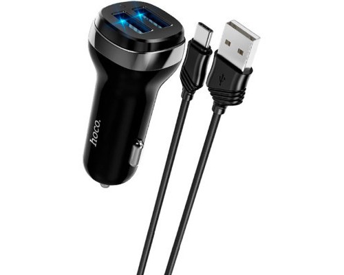 Зарядний пристрій HOCO Z40 charger set (Type-C) 2xUSB Black (6931474739711)