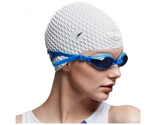 Шапка для плавання Speedo Bubble Cap AF білий 8-709290003 OSFM (5053744175850)