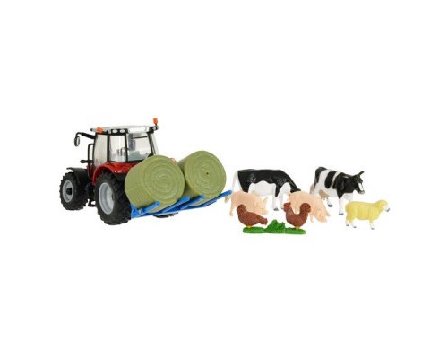 Спецтехніка Britains Модель трактора Massey Ferguson 5612 з вилами та фігурками 1:32 (43205)