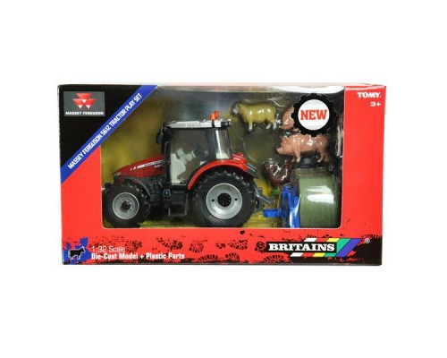 Спецтехніка Britains Модель трактора Massey Ferguson 5612 з вилами та фігурками 1:32 (43205)