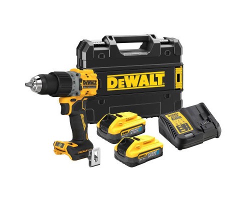 Шуруповерт DeWALT XR Li-Ion PowerStack 18 В, 2x5Ah, 90 Нм, 0-650/0-2000 об/хв, TSTAK (DCD805H2T)