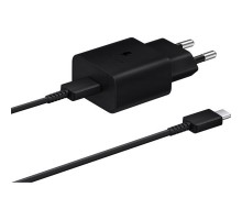 Зарядний пристрій Samsung USB-С 15W Black + Cable USB-C 1m (EP-T1510XBEGEU)