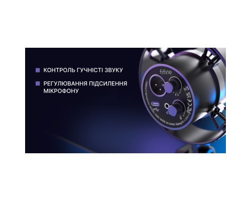 Мікрофон Fifine K688 USB Black (K688)