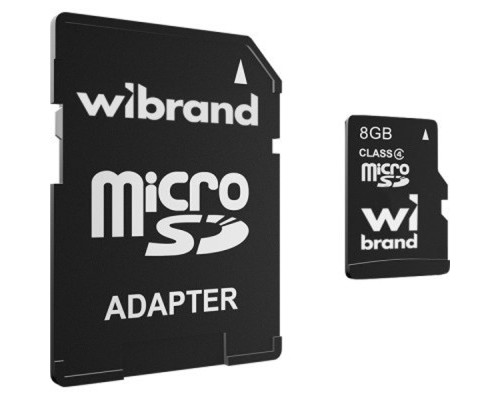 Карта пам'яті Wibrand 8GB microSD class 4 (WICDC4/8GB-A) Карта пам'яті Wibrand 8GB microSD class 4 (WICDC4/8GB-A)