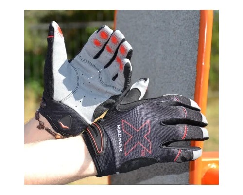 Рукавички для фітнесу MadMax MXG-103 X Gloves Black/Grey S (MXG-103-BLK_S)