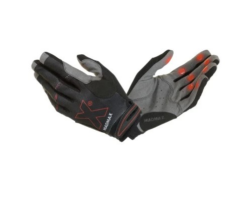 Рукавички для фітнесу MadMax MXG-103 X Gloves Black/Grey S (MXG-103-BLK_S)