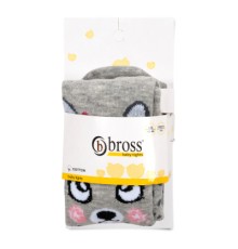 Колготки дитячі Bross з котиком (17601-0-6G-gray)