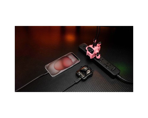 Зарядний пристрій GravaStar Delta35 35Вт 2XUSB-C Pink (GRAVASTARA35_PNK_EUK)