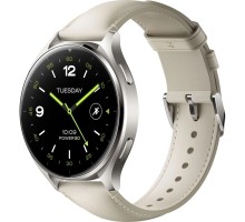 Смарт-годинник Xiaomi Watch 2 Titan BHR9306GL Gray Case White Leather Strap (1093970)