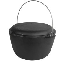Котел туристичний Brizoll чавунний з кришкою-сковородою10 л (KT10-2)