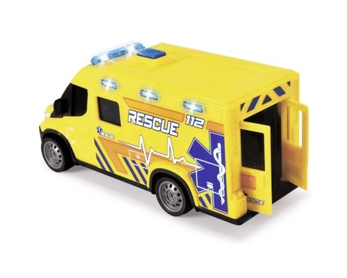 Ігровий набір Dickie Toys Автомобіль Швидка допомога з ношами, зі звук. та світл. ефект., 1:32 18 см (3713014) Ігровий набір Dickie Toys Автомобіль Швидка допомога з ношами, зі звук. та світл. ефект., 1:32 18 см (3713014)