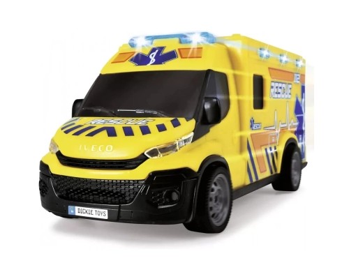 Ігровий набір Dickie Toys Автомобіль Швидка допомога з ношами, зі звук. та світл. ефект., 1:32 18 см (3713014) Ігровий набір Dickie Toys Автомобіль Швидка допомога з ношами, зі звук. та світл. ефект., 1:32 18 см (3713014)