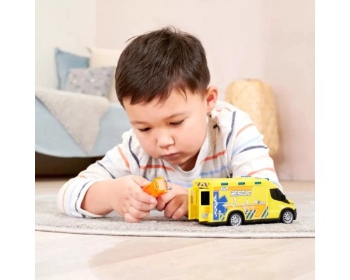 Ігровий набір Dickie Toys Автомобіль Швидка допомога з ношами, зі звук. та світл. ефект., 1:32 18 см (3713014) Ігровий набір Dickie Toys Автомобіль Швидка допомога з ношами, зі звук. та світл. ефект., 1:32 18 см (3713014)