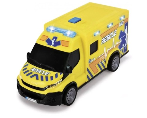 Ігровий набір Dickie Toys Автомобіль Швидка допомога з ношами, зі звук. та світл. ефект., 1:32 18 см (3713014) Ігровий набір Dickie Toys Автомобіль Швидка допомога з ношами, зі звук. та світл. ефект., 1:32 18 см (3713014)