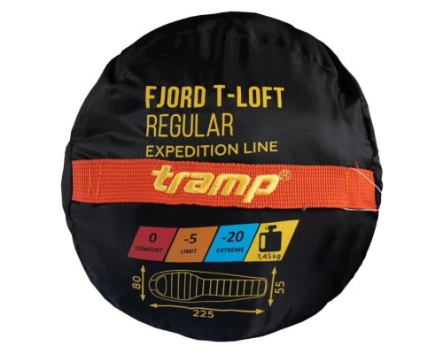 Спальний мішок Tramp Fjord Long Orange/Grey R (UTRS-049L-R)