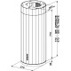 Витяжка кухонна Faber Corinthia Isola Ev8+ Dg Matt/Concrete A37 (110.0456.220)