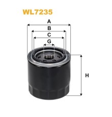 Фільтр масляний Wixfiltron WL7235