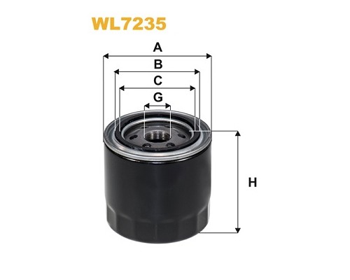 Фільтр масляний Wixfiltron WL7235