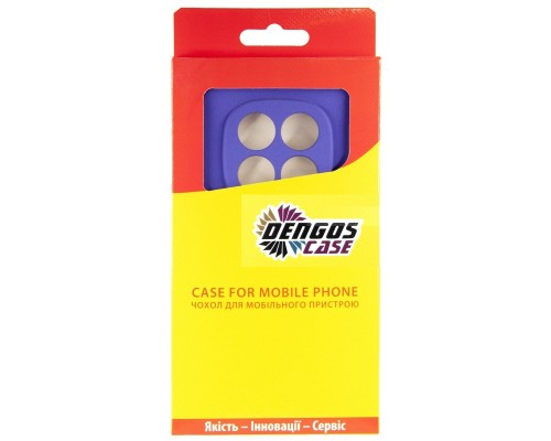 Чохол до мобільного телефона Dengos Kit Xiaomi Redmi Note 14 Pro case Carbon + glass (Purple) (DG-KM-130)
