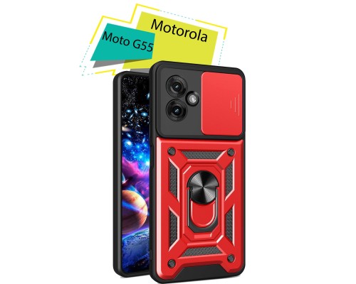 Чохол до мобільного телефона BeCover Military Motorola Moto G55 Red (713059)