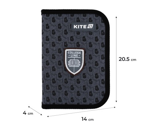 Пенал Kite 622 College Line, 1 відділення, 2 відвороти (K25-622-2)