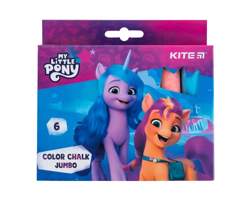 Крейда Kite кольорова Jumbo My Little Pony, 6 кольорів (LP24-073)