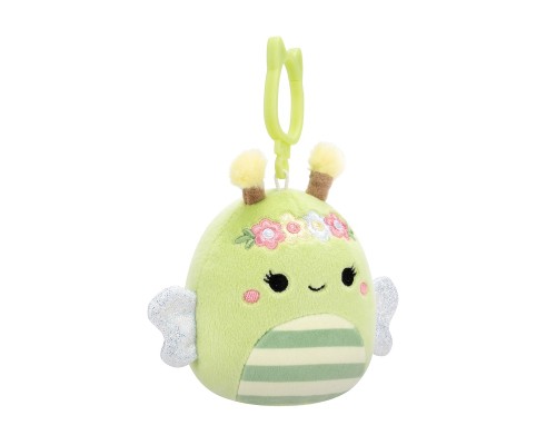 Брелок Squishmallows на кліпсі – Бджілка Сібіл 9 см (SQCP00460)