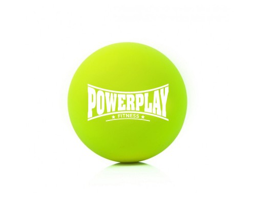 Масажний м'яч PowerPlay PP-4354 Silicone Lacrosse Ball (6.3см) Зелений (PP-4354_Green)