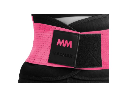 Пояс компресійний MadMax MFA-277 Slimming belt Black/neon pink L (MFA-277-PNK_L)