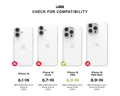 Чохол до мобільного телефона UAG iPhone 16 Pro Plyo Magsafe LE Maroon/Yellow Ombre (114480114780)