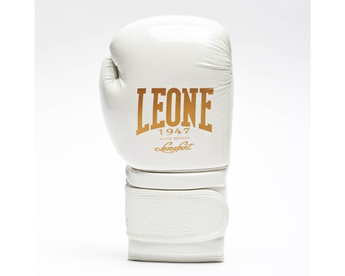 Боксерські рукавички Leone GN059W White/Gold 10 унцій (GN059W_White_10oz)