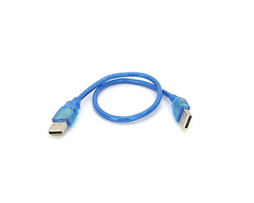 Дата кабель USB 2.0 AM/AM 0.3m blue Ritar (YT-AM/AM-0.3TBL)